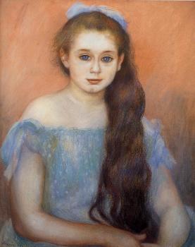 Pierre Auguste Renoir : Portrait of a Young Girl III